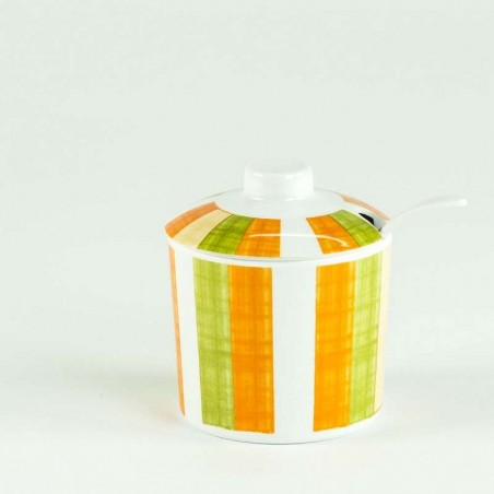 AZUCARERA CON TAPA Y CUCHARA - Ø 8 cm