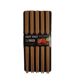 PALITOS BAMBOO LISOS x 10 PARES