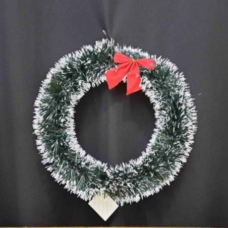 CORONA NEVADA MOÑO 32 CM