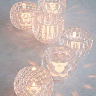 PORTAVELAS VIDRIO 8 X 6 CM