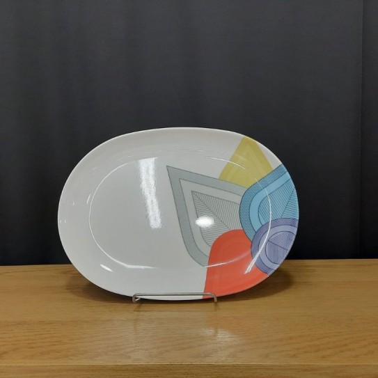 BANDEJA OVAL HOJAS 29 X 21 CM
