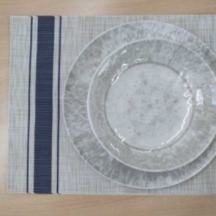 INDIVIDUAL 45x30 CM LINEAS AZULES x 4 PCS 2