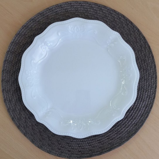 PLATO PLAYO 27CM BLANCO NIZA