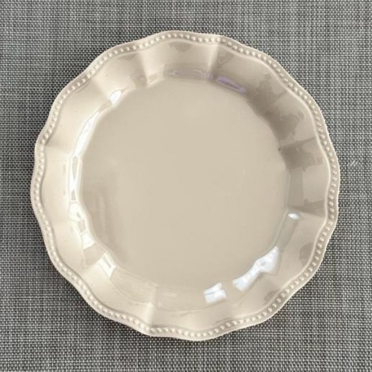 PLATO POSTRE BEIGE NIZA 22 CM