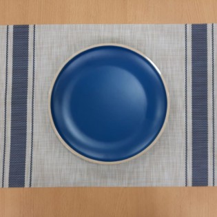 PLATO POSTRE AZUL VIENA 21,3 CM