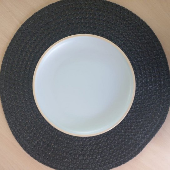 PLATO POSTRE GRIS VIENA 21,3 CM