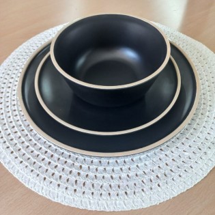 PLATO PLAYO NEGRO VIENA 26 CM 2