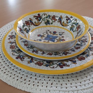 PLATO POSTRE AMARELLO - Ø 20 cm 2