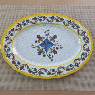 BANDEJA OVAL AMARELLO - Ø 46 X 34 CM