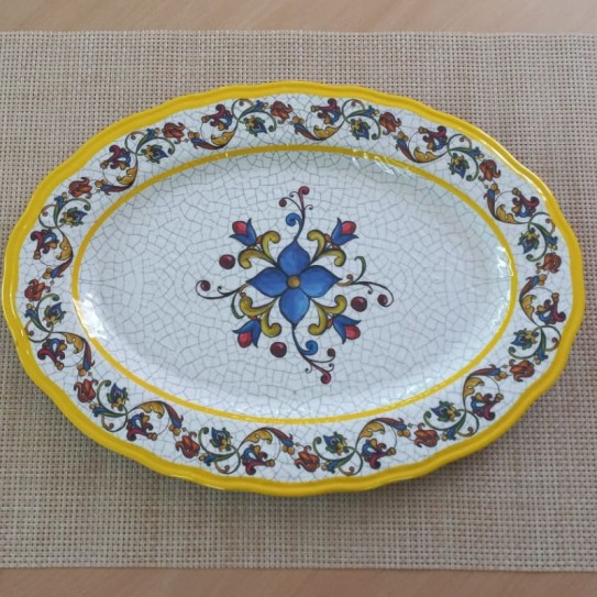 BANDEJA OVAL AMARELLO - Ø 46 X 34 CM