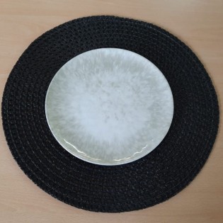 PLATO POSTRE 20 CM AQUA BEIGE