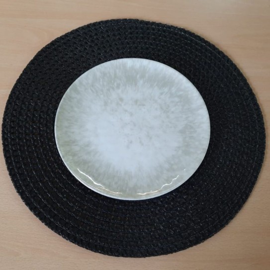 PLATO POSTRE 20 CM AQUA BEIGE