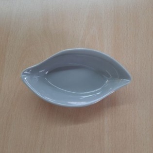 BOWL OVAL GRIS 12,9 x 7 x 3,1 CM