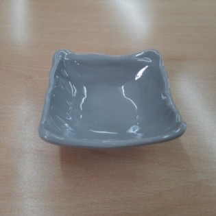 BOWL CUADRADO GRIS 8,8 x 3,5 CM