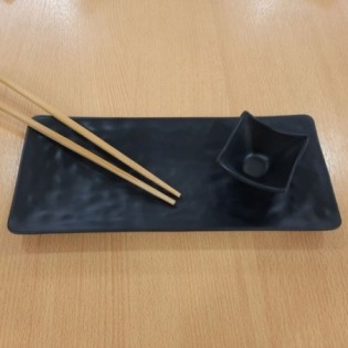 BOWL CUADRADO NEGRO MATE 6,5 x 6,5 X 4 CM 2