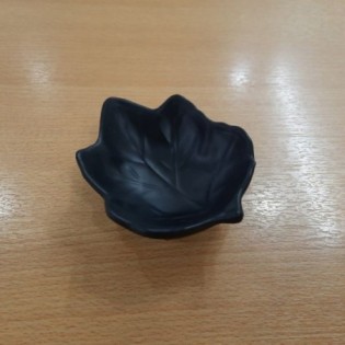 BOWL HOJA NEGRO MATE 9,5 x 8 x 3 CM