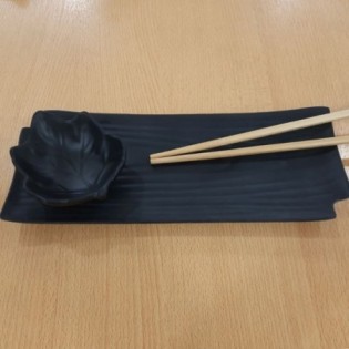 BOWL HOJA NEGRO MATE 9,5 x 8 x 3 CM 2