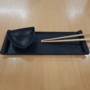 BOWL TRIANGULAR NEGRO MATE 10,2 x 10,2 x 3,6 CM 2