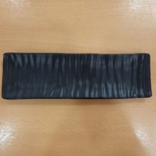 PLATO RECTANGULAR NEGRO MATE 32,5 x 10 x 2 CM