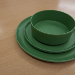BOWL 15,5 CM BORDE VERDE MATE 2