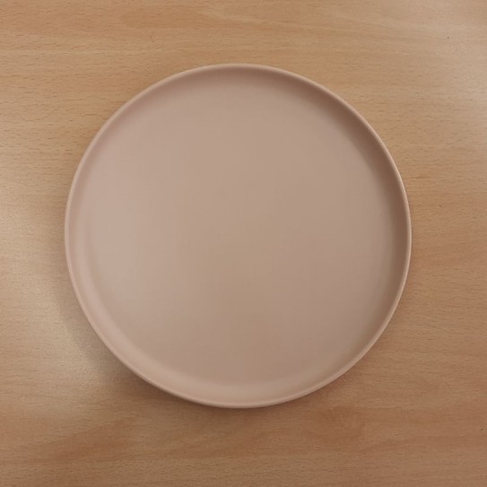 PLATO POSTRE 21 CM BORDE ROSSÉ MATE
