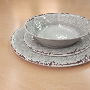 PLATO PLAYO GRIS - Ø 27 cm 2
