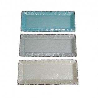 BANDEJA RECTANGULAR GRIS - 48 x 20 cm 2