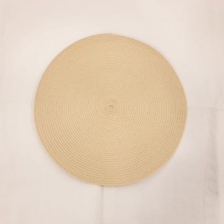 INDIVIDUAL REDONDO BEIGE X 4 PCS 38 CM