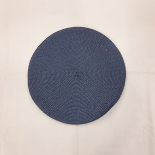 INDIVIDUAL REDONDO AZUL X 4 PCS 38 CM