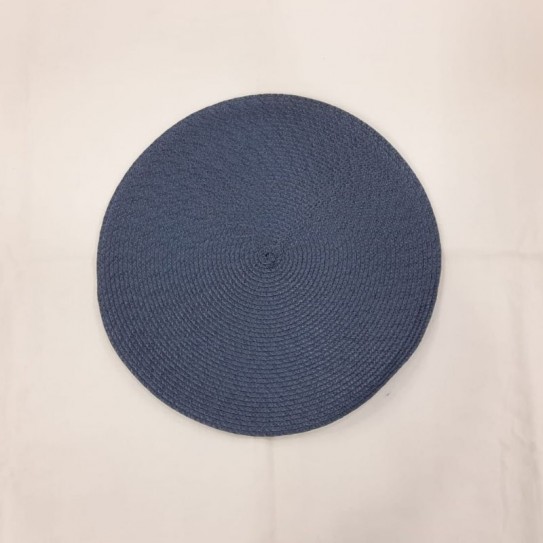 INDIVIDUAL REDONDO AZUL X 4 PCS 38 CM