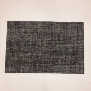 INDIVIDUAL TRAMADO GRIS-NEGRO x 4 PCS 45x30 CM