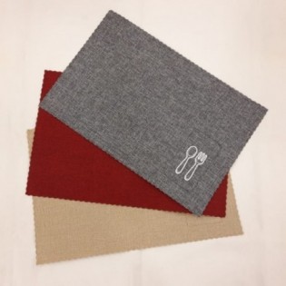 INDIVIDUAL BOLSILLO GRIS x 4 PCS 45x30 CM 2