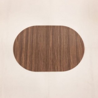 INDIVIDUAL OVAL MARRÓN x 4 PCS 45x30 CM