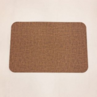 INDIVIDUAL BORDE RED. MARRÓN x 4 PCS 45x30 CM