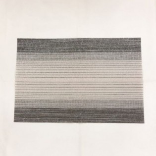 INDIVIDUAL LINEAS GRIS OSCURO x 4 PCS 45x30 CM