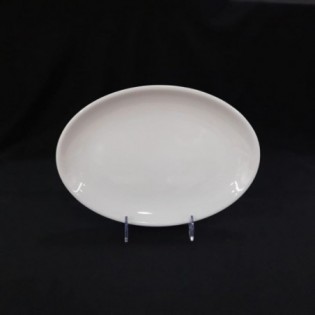 BANDEJA OVAL BLANCA 28 x 20 CM