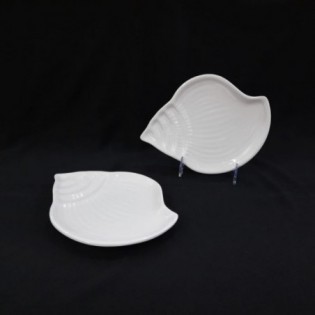 PLATO CARACOL BLANCO 22,5 x 17,2 CM