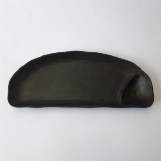 PLATO CON DIP NEGRO MATE 27 x 11 x 2 CM