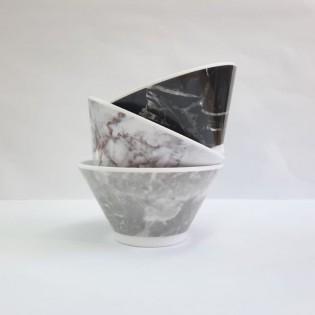 BOWL CÓNICO 12,5 x 6,5 CM MÁRMOL SURTIDO