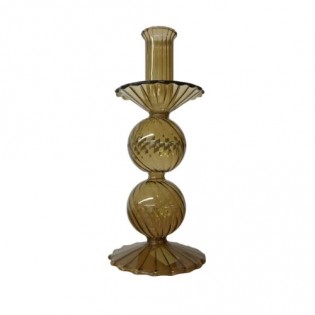 CANDELABRO VERDE 21,5 x 9 CM