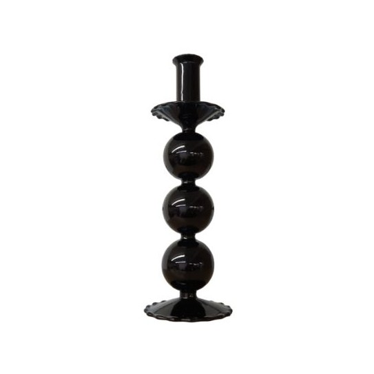 CANDELABRO NEGRO 27 x 9 CM