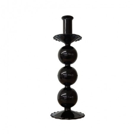 CANDELABRO NEGRO 27 x 9 CM