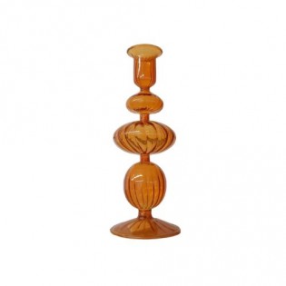 CANDELABRO NARANJA 21,5 x 8,5 CM