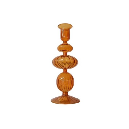 CANDELABRO NARANJA 21,5 x 8,5 CM