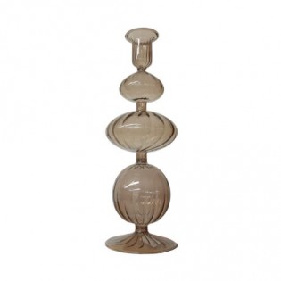 CANDELABRO GRIS 27,5 x 9,5 CM