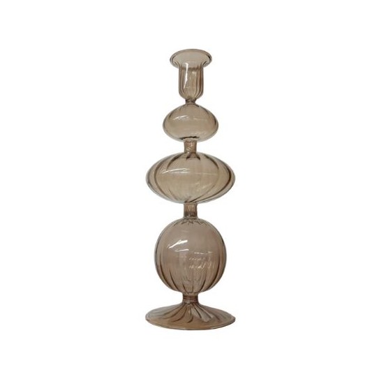 CANDELABRO GRIS 27,5 x 9,5 CM