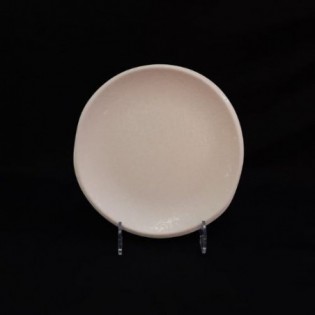 PLATO PLAYO "PIEDRA" BLANCO 25,5 CM