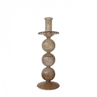 CANDELABRO GRIS 27 x 9 CM