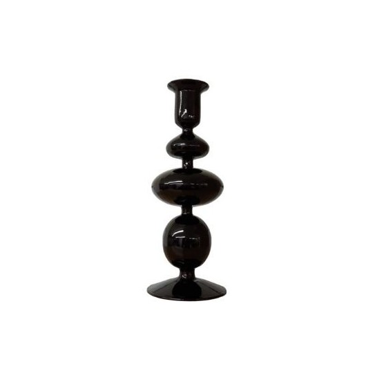 CANDELABRO NEGRO 21,5 x 8,5 CM