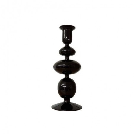 CANDELABRO NEGRO 21,5 x 8,5 CM